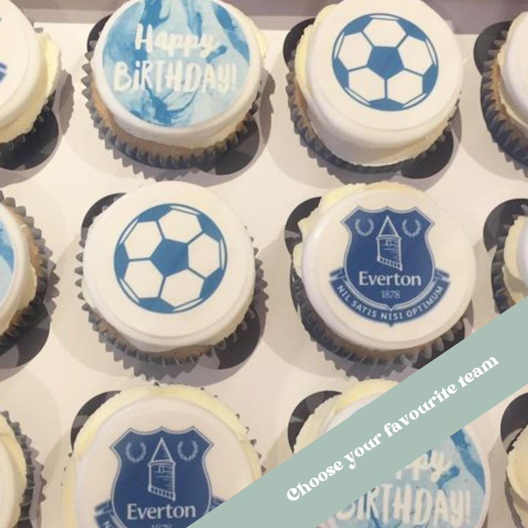 EVERTON CAKE CUPCAKE Toppers Set of 10 EFC Football Toppers £7.00 -  PicClick UK